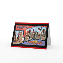 Greetings From El Paso Texas Card