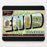 Greetings from Enid Mouse Pads