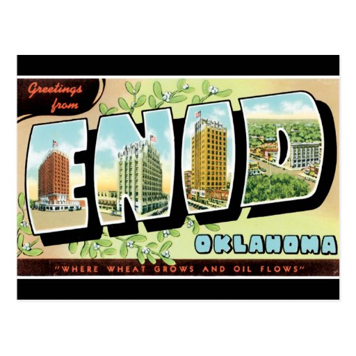 Greetings from Enid Post Cards