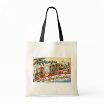 Greetings From Florida "The Land Of Sunshine", Vin Tote Bag