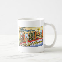 Greetings From Florida "The Land Of Sunshine", Vin Coffee Mugs