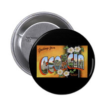 Greetings from Georgia Buttons