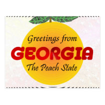 Greetings from Georgia postcards