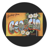 Greetings from Georgia Stickers
