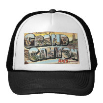 Greetings From Grand Canyon Ariz., Vintage Hats