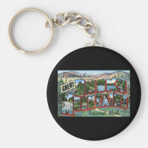 Greetings from Great Smokey Mountains Key Chain