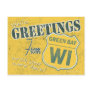 Greetings from Green Bay Wisconsin Postcard
