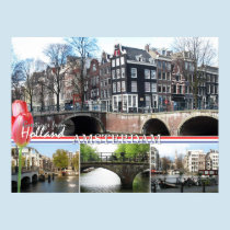 Greetings from Holland - Amsterdam Poster Print posters