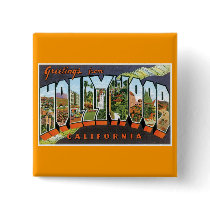 Greetings from Hollywood! Pinback Button