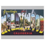 Greetings From Hollywood California, Vintage Flyer