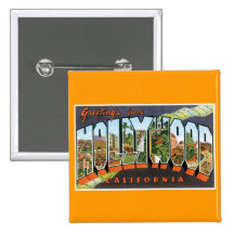 Greetings from Hollywood! Pinback Button