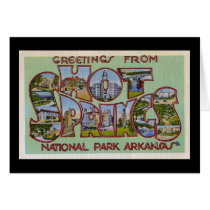 Greetings from Hot Springs National Park Arkansas Cards