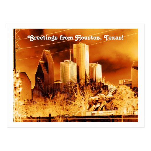 Greetings from Houston,Texas! Postcard Zazzle