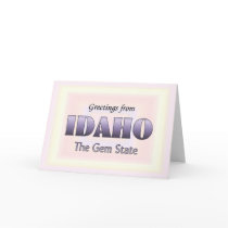 Greetings from Idaho cards