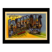 Greetings from Indianapolis Indiana Post Card