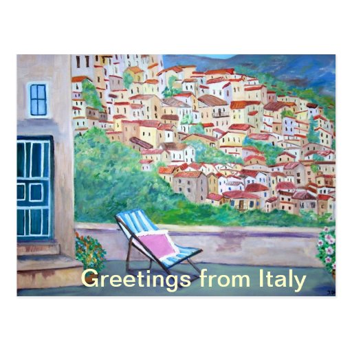 Greetings from Italy Postcard Zazzle