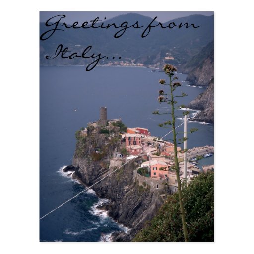 Greetings from Italy... Postcard Zazzle