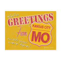 Greetings from Kansas City Missouri Postcard