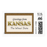 Greetings from Kansas Postage Stamps