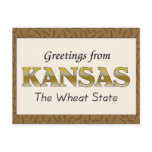 Greetings from Kansas Postcard
