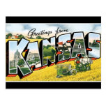Greetings from Kansas Postcard