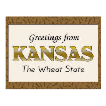 Greetings from Kansas postcards