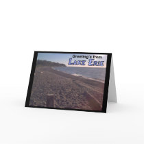 Greeting's from Lake Erie Ohio Beach cards by dndartstudio Greeting's from Lake Erie Ohio Beach cards