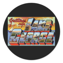 Greetings from Lake George New York Sticker