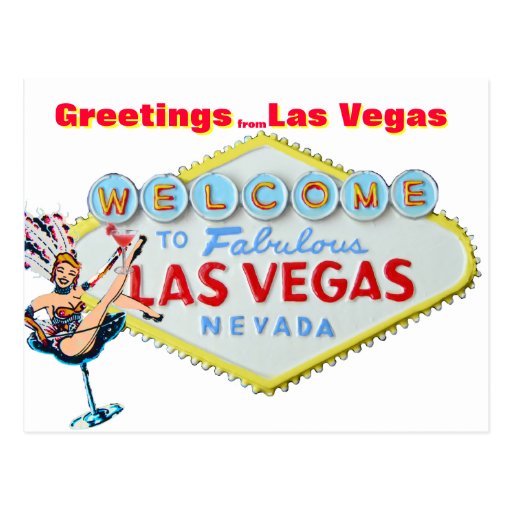 Greetings from Las Vegas Nevada Post Card