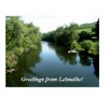 Greetings from Letmathe - River Lenne Postcard