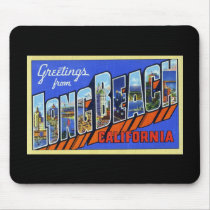 Greetings from Long Beach California Mousepads