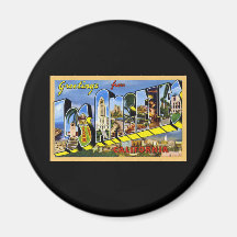Greetings from Los Angeles California Fridge Magnet