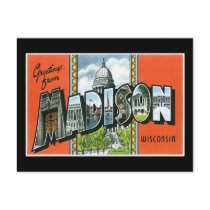 Greetings from Madison, Wisconsin Post Cards