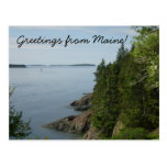 Greetings from Maine Postcard
