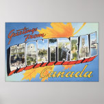 Greetings From Mantreal Canada, Vintage Posters