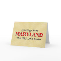 Greetings from Maryland cards