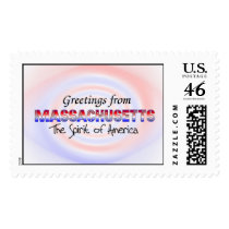 Greetings from Massachusetts postage by dndartstudio Greetings from Massachusetts postage