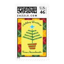 Greetings From Massachusetts Postage