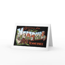 Greetings from Memphis, Tennessee! Retro Post Card