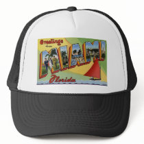 Greetings from Miami Florida Trucker Hat