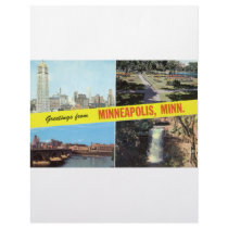 Greetings from Minneapolis 1950s letterhead by LakesnWoods Greetings from Minneapolis 1950s letterhead