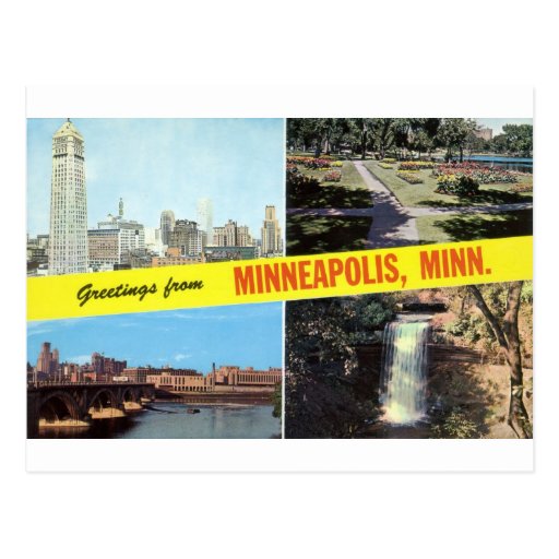 Greetings from Minneapolis 1950s Postcard Zazzle