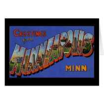 Greetings from Minneapolis Minnesota cards