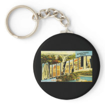Greetings from Minneapolis Minnesota Keychain