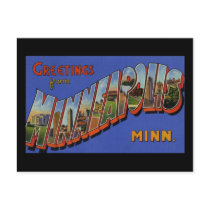 Greetings from Minneapolis Minnesota Postcard