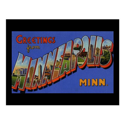 Greetings from Minneapolis Minnesota Postcard Zazzle