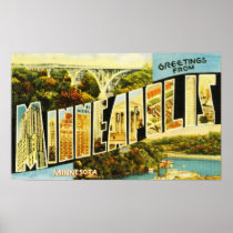 Greetings from Minneapolis Minnesota Print