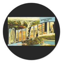Greetings from Minneapolis Minnesota Stickers