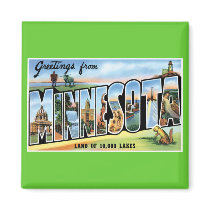 Greetings from Minnesota! Refrigerator Magnet