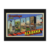 Greetings from Mobile Alabama Postcard